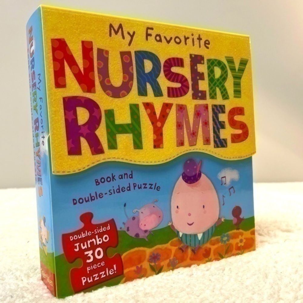 Tiger Tales "My Favorite Nursery Rhymes" Book & Puzzle Set Boxed Gift Set